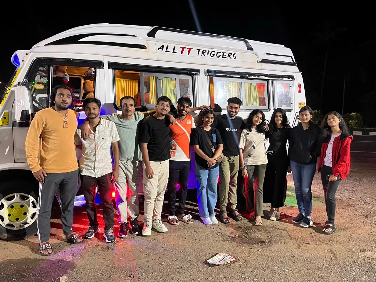 TrekPulse travellers with their tempo traveller